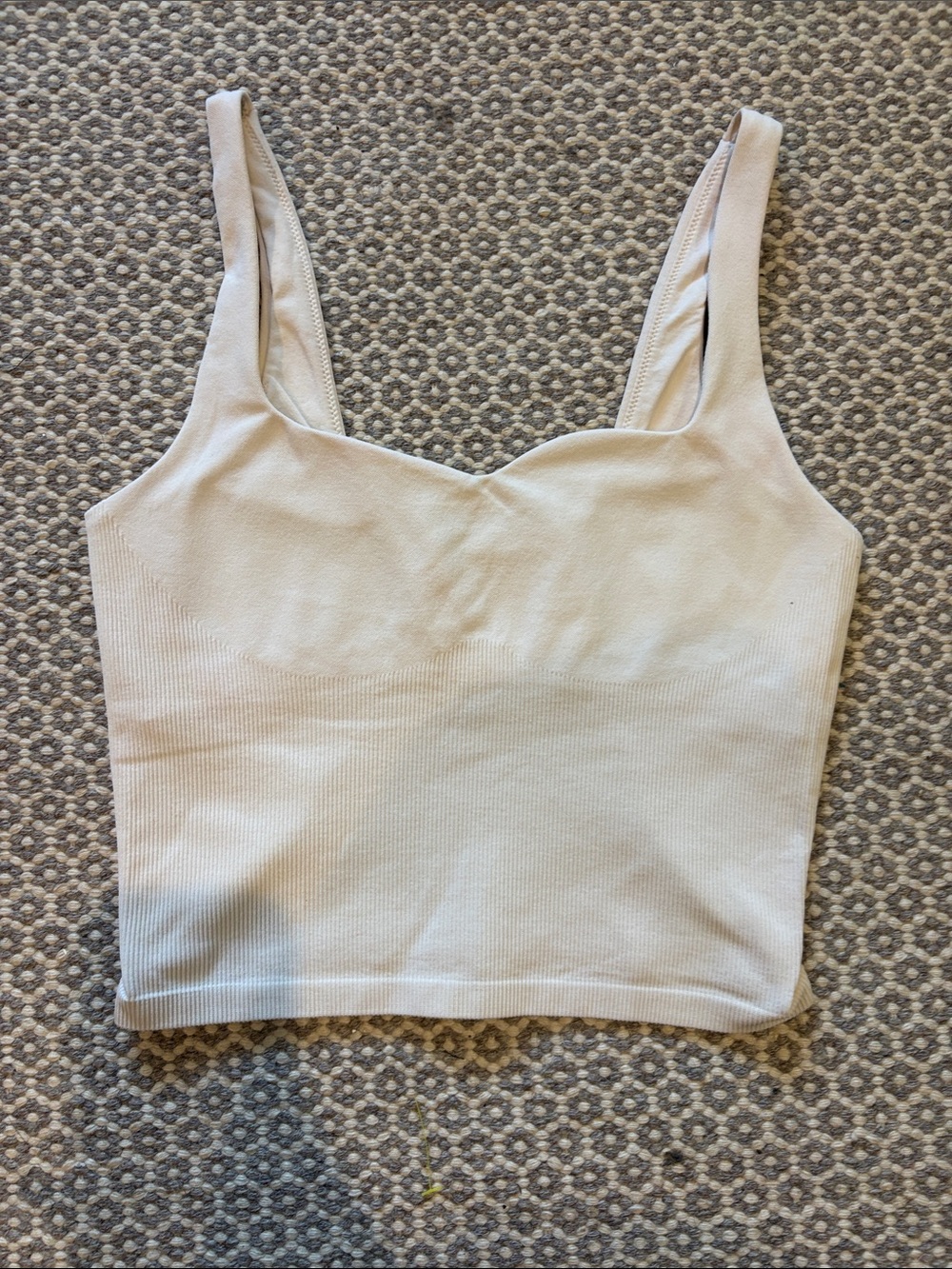 Women’s Soft Seamless Notched Tank Top - Cream